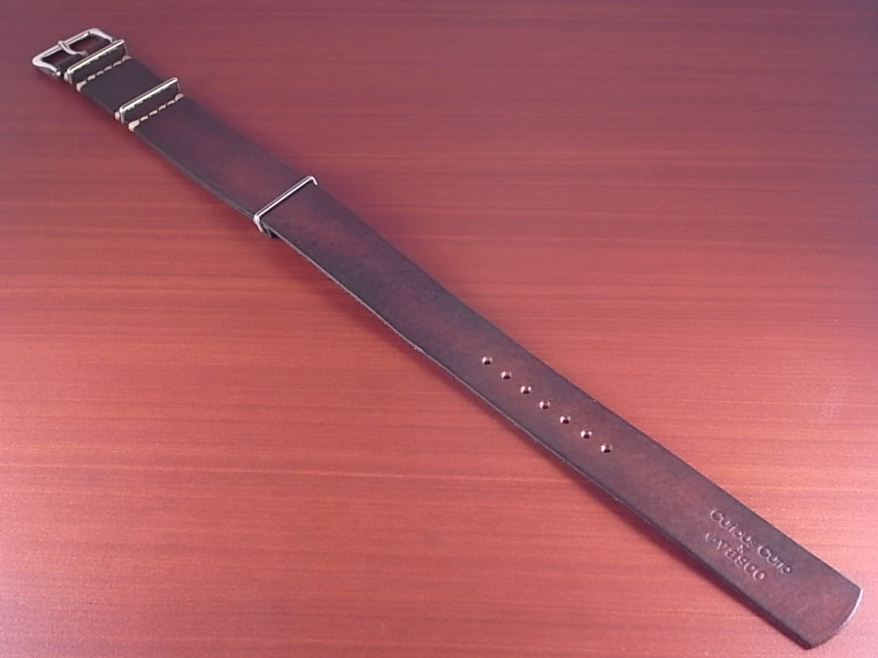 C × V 牛ヌメ革ベルト NATO ブラウン 18、20mm CBV-03Naのメイン写真