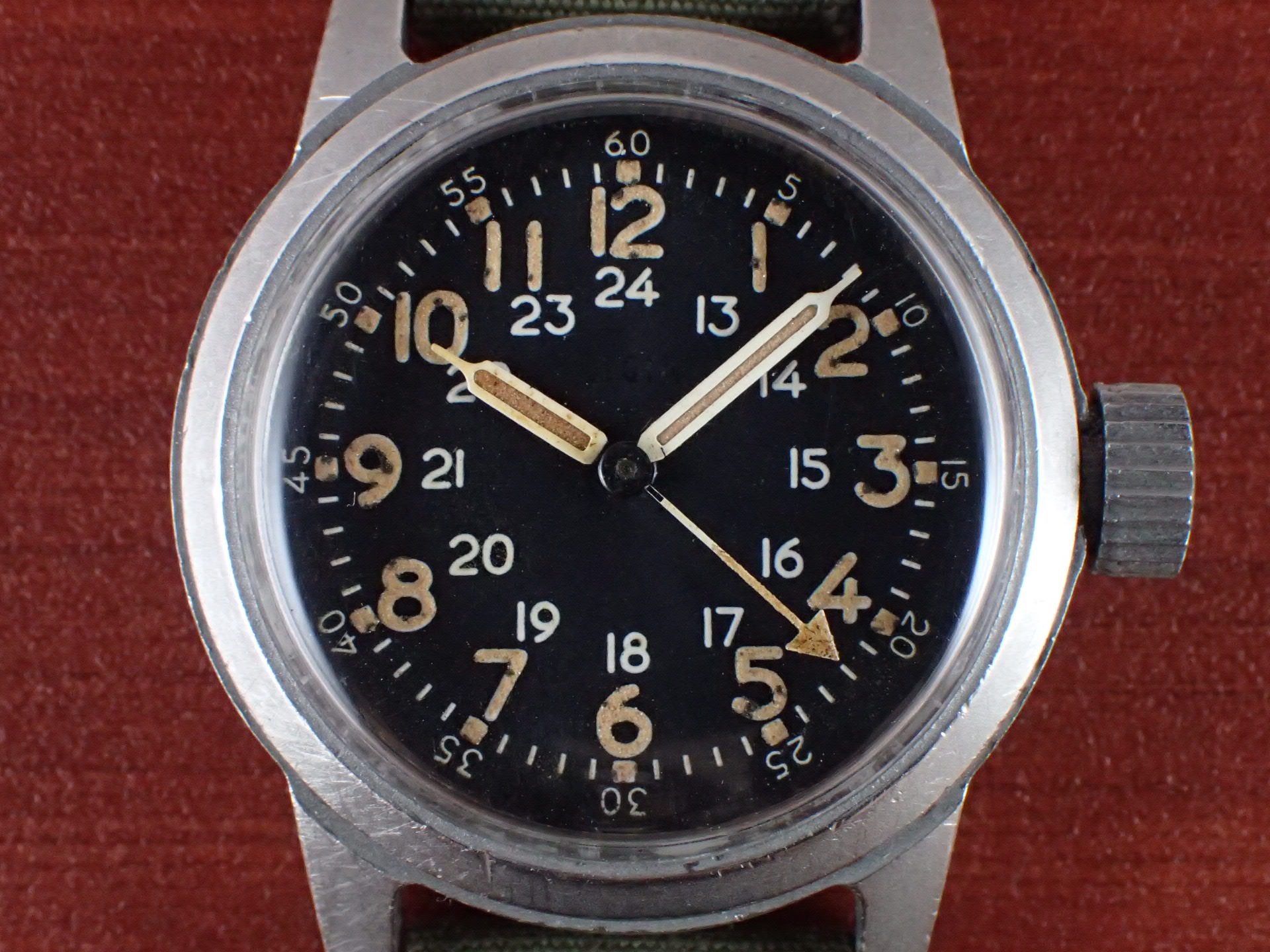 エルジン アメリカ軍支給品 ミリタリー スモセコ 手巻きメンズ腕時計