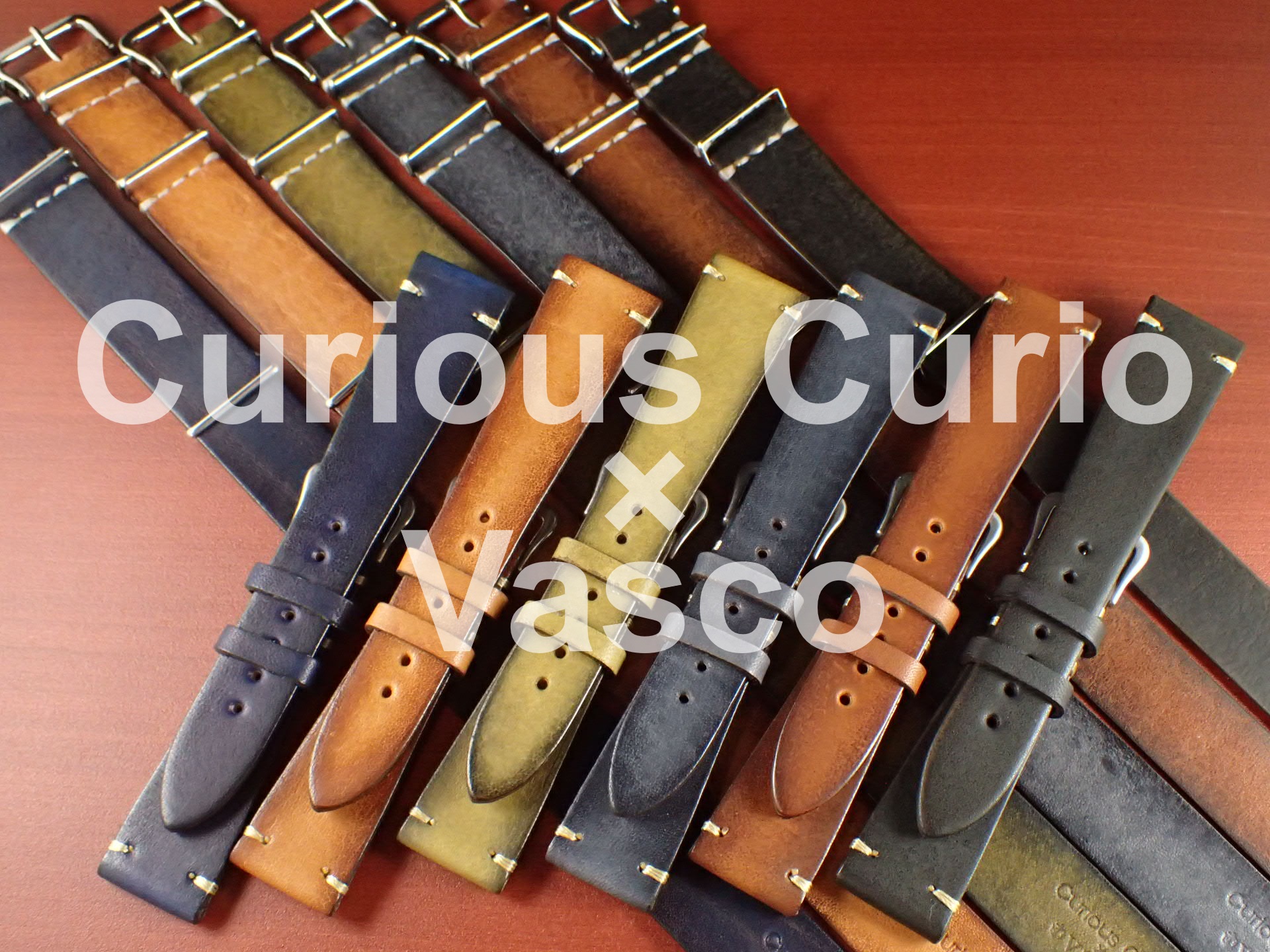 Curious Curio × Vasco コラボ革ベルト 新ロット入荷＆新色追加 